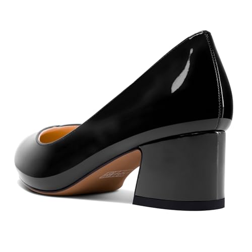 Aachcol Womens Chunky Block Low Heel Pointed Toe Pumps Slip-on Prom Party Dress Basic Classic Summer 2.0 Inches Heels4