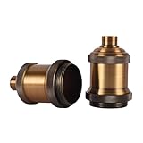 Douille de lampe vintage - facile à installer : connectez correctement les fils aux pôles positif et , puis assemblez toutes les pièces. support de douille