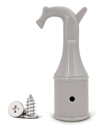 HUVZOR Gancio per Attico Universale Finestra Tetto Grigio con Viti - Accessorio Durevole per Apertura Sicura di Lucernari e Finestre, Montaggio Semplice e Resistente per Utilizzo Intensivo