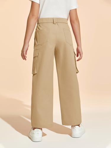Pantalones cargo para niñas que solucionan la rigidez con su cintura elástica y corte holgado 4