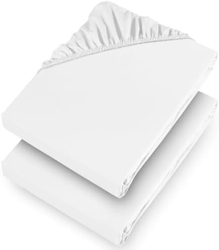 Aspire Homeware Fitted Bed Sheets Double 2 Pack 25 Cm Deep Pocket...