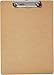 Amazon Basics Hardboard Office Clipboard, 6-Pack, Brown