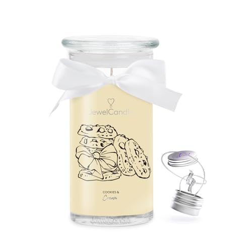 JuwelKerze Cookies & Cream Halskette Silber - Schmuckkerze 80 Std...