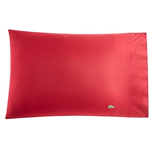 Lacoste Advantage Easy Care 3-Piece Sheet Set, Twin, Deep Red #TOP4