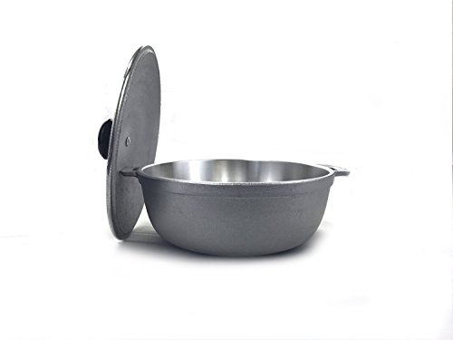 Uniware 9900 Super Quality Aluminum Caldero,Dutch Oven,11.5 Qt,Silver (38Cm (15-Inch)), Hand Made #TOP5