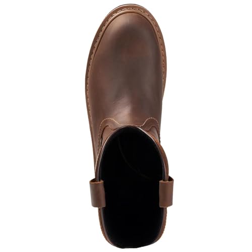Image of SUREWAY 10in Mens Soft /Steel Toe Waterproof Wellington Work Boot,Heavy Duty Pull On Leather Work Boots,GoodyearWelted,Full Grain Leather,Industrial Safety boot Classic Cowboy Boot,EH Rated