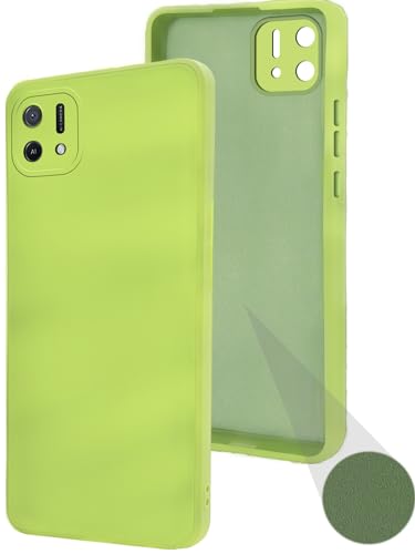 Image of Jkobi Back Cover Case for Oppo A16K | A16e (Matte Finish Silicone with Inside Fiber Cloth |Light Green)