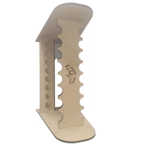 Suporte de Madeira para Varas de Pesca, Expositor de Varas de Pesca, Porta Varas de Pesca 40x40 cm,