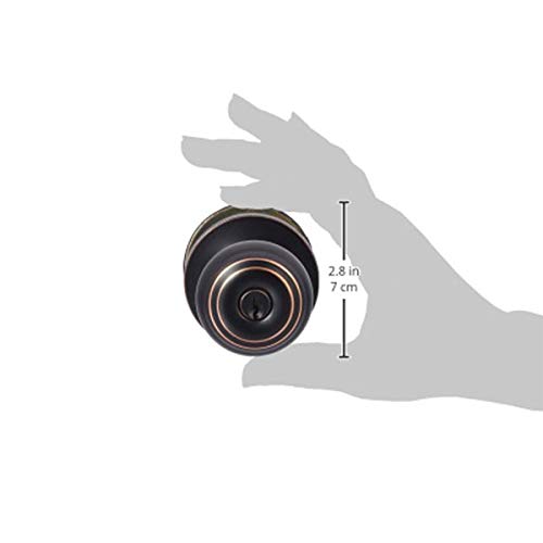 Amazon Basics AB-DH518-OR Exterior Knob With Key Lock And Deadbolt, Classic, Oil Rubbed Bronze, Set Of 2 thumb #6