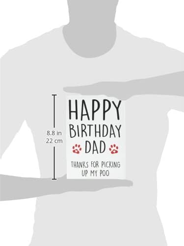 Funny Happy Birthday Card from The Dog, Card for Him Pet Card Dog Lover Card Birthday Card, Card for Dog Dad, Dad Card, Dog Dad Card PC285