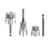 gewindeschneider set edelstahl Gewindebohrer für Rohre Innen und Aussen - Einfache Umkehrung, um zwischen Innengewindeschneider und Außengewindeschneider zu wechseln.