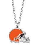 Aminco NFL Cleveland Browns Team Logo Pendant Necklace, Silver, 4