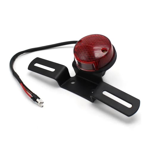 Clignotant moto et feu stop arriere rouge retro avec support