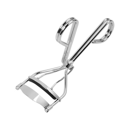 Androxeda 1 Pezzo Piegaciglia Professionale In Acciaio Inossidabile Argentato, Eyelash Curler Di Precisione Con Impugnatura Ergonomica Per Effetto Lifting Senza Strappi