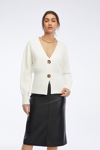 V Neck Button Down Long Cardigan for Women Trendy Knitted Cardigan Sweaters Lightweight Long Sleeve Outwear3