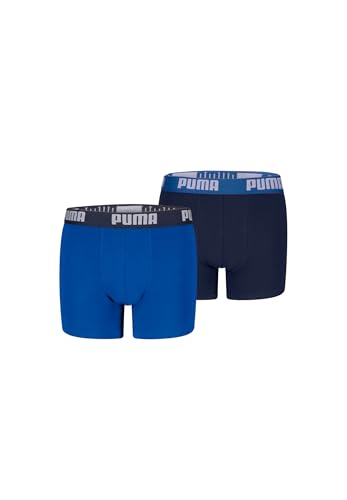 PUMA Everyday Basic Boxers 2P, Biancheria Intima, Bambini e Ragazzi, Navy/Blue - New, 170-176