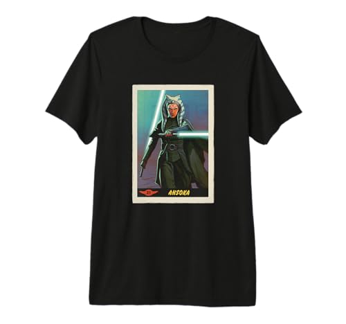 T-shirt Star Wars The Mandalorian Ahsoka Jedi Training imprimé premium