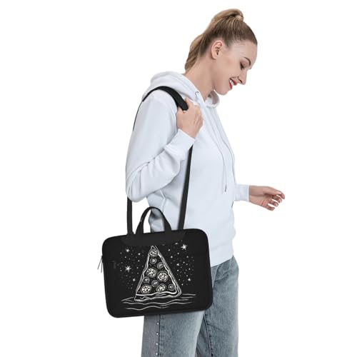Bolso Slim para Laptop con Correa y Diseño Pizza miniatura 2