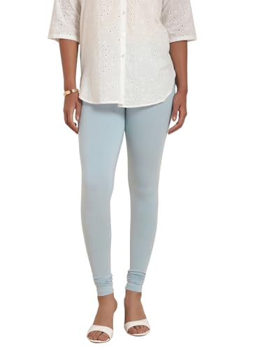 Image of TWIN BIRDS Tailored Cut and Classic Fit Super Stretchable Elastane Fabric Churidar Leggings for Women