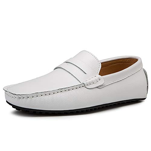 Men's Penny Driving Loafers for Men Casual Moccasins Slip-on Genuine Leather Loafer Shoes