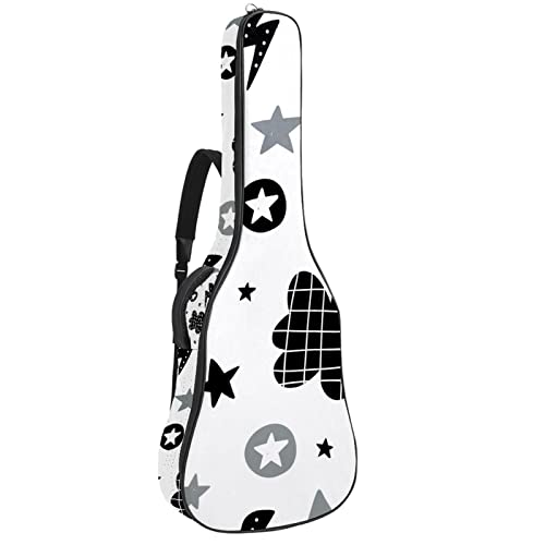 Sac à dos guitare acoustique imperméable anti-humidité housse panda à poches