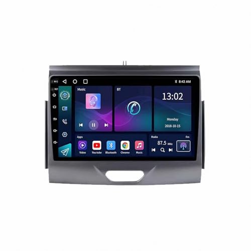Voiture radio à écran tactile Ford Ranger Everest 2015-2020 avec GPS et CarPlay Bluetooth
