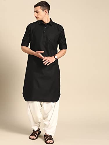 Image of Rajubhai Hargovindas Men's Festive Cotton Pathani Kurta