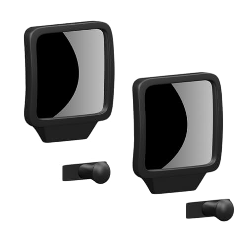 ideamall 補助ミラー サイドミラー 車 ドアミラー 360度角度調整可能 左右兼用 2個セット