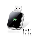 QINOJA CarPlay Wireless for Apple iPhone - Car Stereo Multimedia Dongle For Wired CarPlay, USB-A & USB-C, Auto Connect, Low Latency 5GHz WiFi, OTA Upgrade