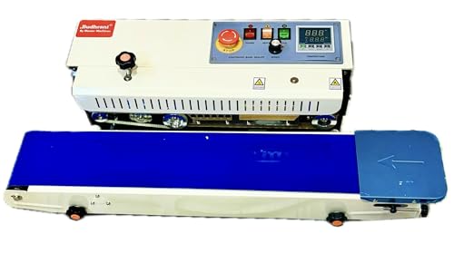 Budhrani® by MASTER MACHINES Heavy Duty Continuous MS Horizontal Band Sealer Deluxe Model, Automatic Band Sealing Machine, Automatic Packaging Machine 1 Year Warranty MM-55