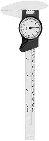 150MM Plastic Dial Vernier Caliper Ruler Vernier Caliper Gauge Professional Measuring Ruler Tool High Accuracy for Measurement(White)