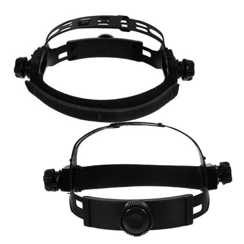 Lurrose Casco Ajustable para Soldadura Lente de Oscurecimiento Automático y Banda Sudor, 2 Piezas, Adecuado para Soldadura y Corte en Diversos Entornos