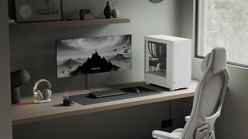 Image of Fractal Design Epoch XL White - Tempered Glass Clear Tint - High Airflow PC Gaming Case - Mesh Front Panel - Three Momentum 14 Fans