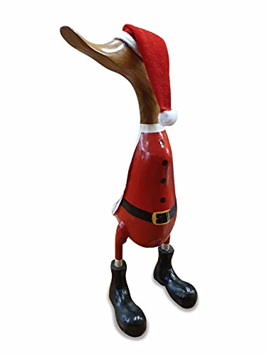 Kinaree Handgefertigte Weihnachtsente aus Bambus & Suar Holz –...