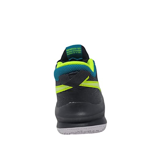 Nike Kid's Team Hustle D10 (GS) Basketball Shoe, Black/Barely Volt, 6 M US4