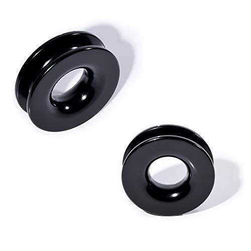 Astra Depot USA, AstraDepot Winch Recovery Accessory Snatch Ring 41000lbs T6 6061 Aluminum for 38inch 12inch Soft Shackles Towing Straps Tree Strap ATV UTV Truck 4WD Off-Road (2pcs, Black)