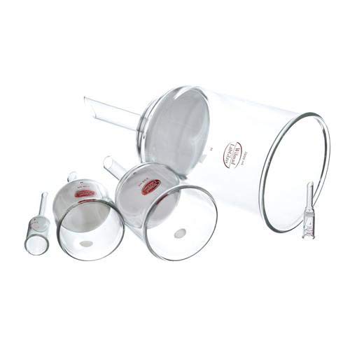 Wilmad-Lab Glass LG-7080-148 Buchner Filter Funnel with Fritted Disc, 3 mL Capacity, 150 mm Diameter, Medium Disc Porosity