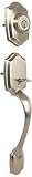 Kwikset 687BW LIP 15 RCAL RCS 96870-094 Belleview Single Cylinder Exterior Only Handle Set, Satin Nickel