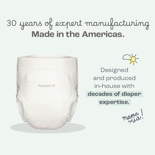Image of Panolini The Responsive Diaper Size 4 (25-35lbs) Pull-Up Baby Diaper 36ct 3-Pack