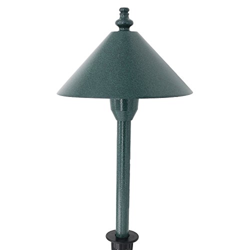 Lumina Low Voltage Landscape Lighting Cast-Aluminum Outdoor Path And Area Light Warm White 20W G4 Halogen Bulb And Abs Heavy Duty Ground Stake Included For Yard Walkway Lawn - Green Pal0102-Vg (1Pk) #TOP15