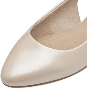 Jana Dames slingpumps met verstelbare riem Vegan, oranje, 41 EU