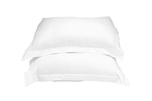 La Vie Moderne Premium 1800 Thread Count Microfiber Pillow Shams | Set of 2 | White | Queen