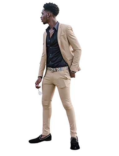 Costume deux pièces slim fit confortable et infroissable pour hommes