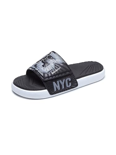 Image of DREAM LAKE Men's Sport Slide Sandals, Flexible Midsole, Casual Beach Slides