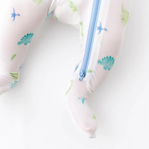 Image of Bamboo Little Soft Baby Footie Pajamas, Baby Clothes, Newborn Sleepers, 95% Viscose and 5% Spandex, 0-24 Months