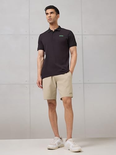 Image of TECHNOSPORT Men's Active Out Shorts ELASTOPLUS Stretch Quick Dry Sports Shorts for Gym Running Training Slim Fit Pocket UPF50+ Anti Odour