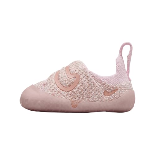 Nike Swoosh 1 Baby/Toddler Shoes (FB3244-600, Pink Foam/Purple Agate/Sail/Red Stardust) Size 5