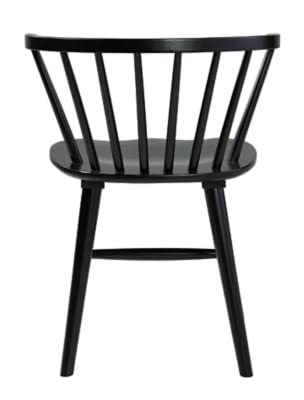 Signature Design by Ashley Otaska Modern Farmhouse Spindle Dining Chair, Set of 2, Black