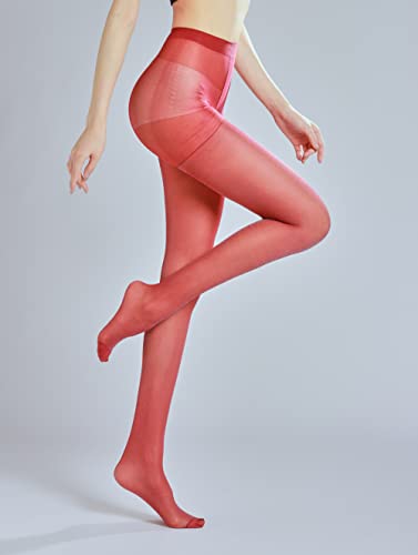 Image of Sahabowi Women's Sheer Tights, High Waist Pantyhose, Vintage Control Top Stockings,Shaping Pantyhose Slimming Butt Lifting