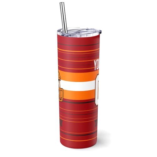 Image of Tampa Tumbler 20oz Travel Mug Custom Name and Number Gifts